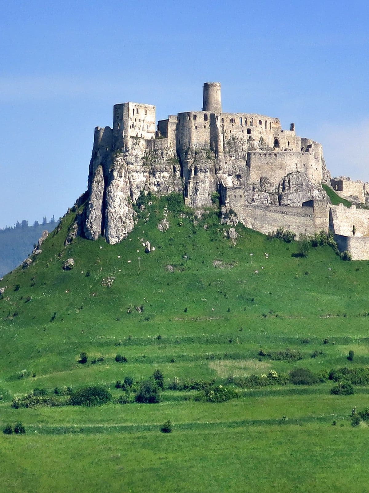 Campi coltivati nei dintorni del castello