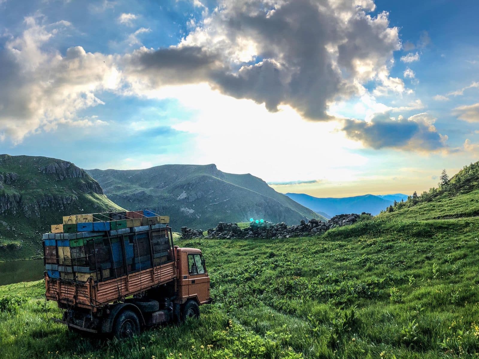 Trasporto alveari in alta montagna
