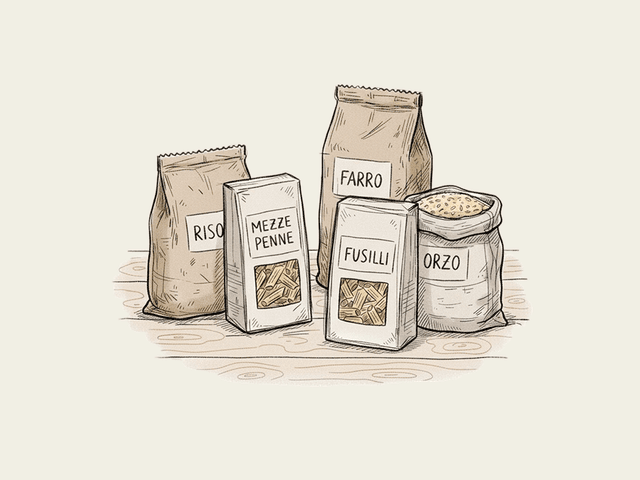 Pasta e cereali biologici