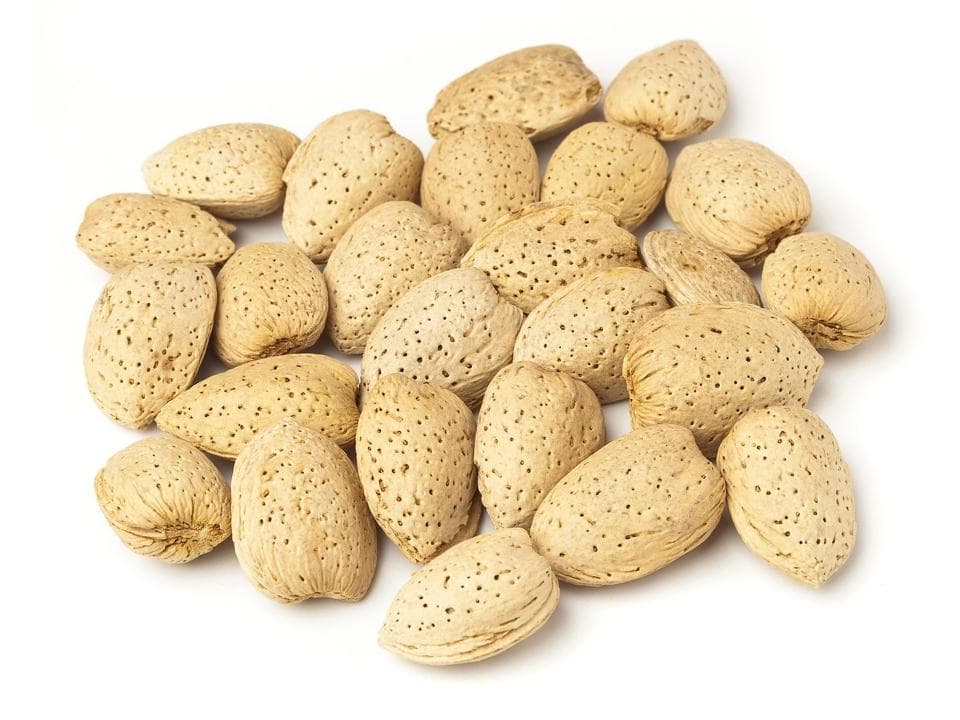 Mandorle con guscio biologiche