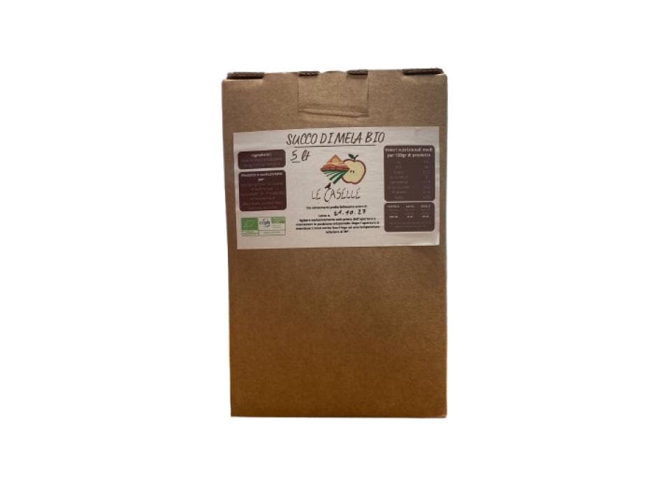Bag in box di succo di mela non filtrato biologico (5 litri)
