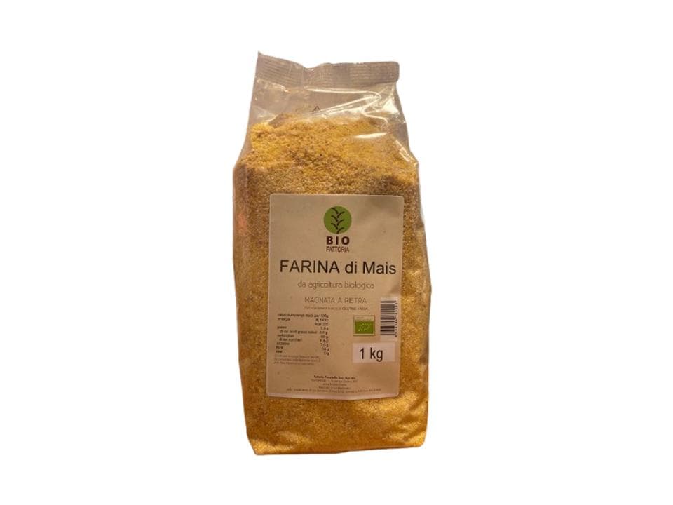 Sacchetto di farina di mais macinata a pietra biologica - 1kg