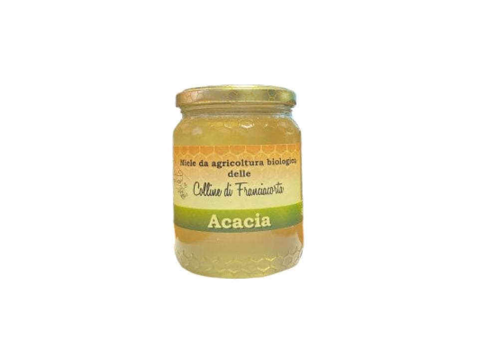 Vasetto in vetro di miele di acacia