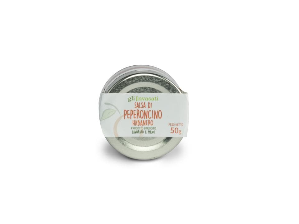 Vasetto in vetro di salsa habanero chocolate (50g) prodotta nel nostro laboratorio