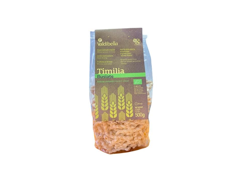 Confezione di busiate di grano Timilia biologiche (500g)