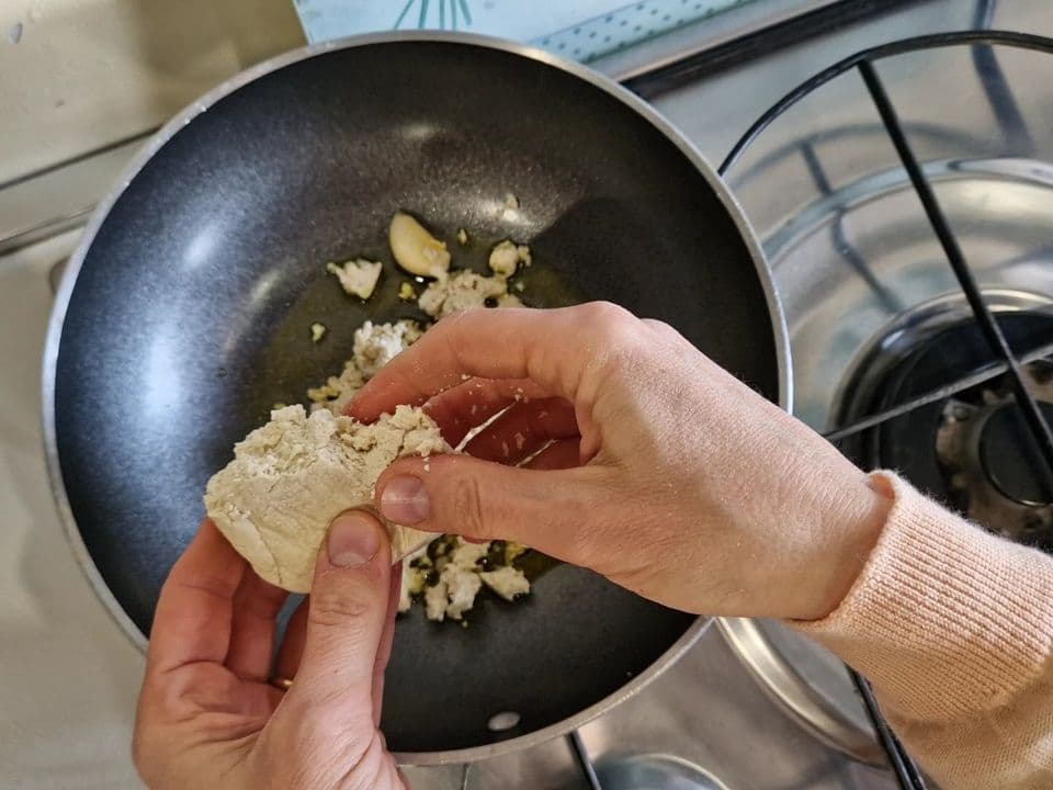 tofu sbriciolato