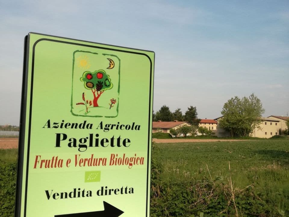 Insegna dell'azienda agricola Pagliette